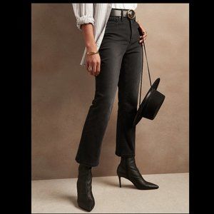 NWT! Banana Republic Black High Rise Cropped Bootcut Jean - Size 29 Tall